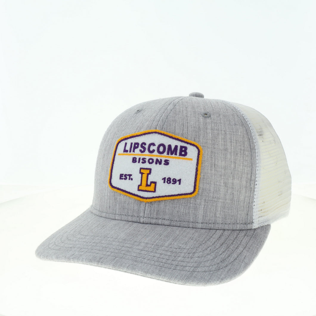 Mid-Pro Snapback Trucker Cap, Grey/White (F24)