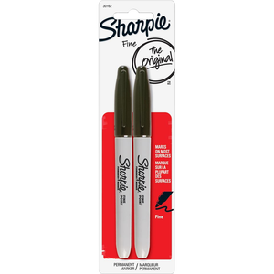 Sharpie Permanent Marker Black 2Pk