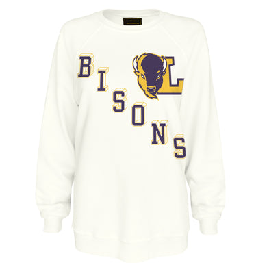 Ladies French Terry Crew | Vintage White