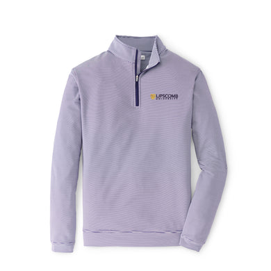 Perth Sugar Stripe Performance 1/4 Zip | Purple