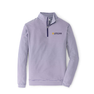 Perth Sugar Stripe Performance 1/4 Zip | Purple