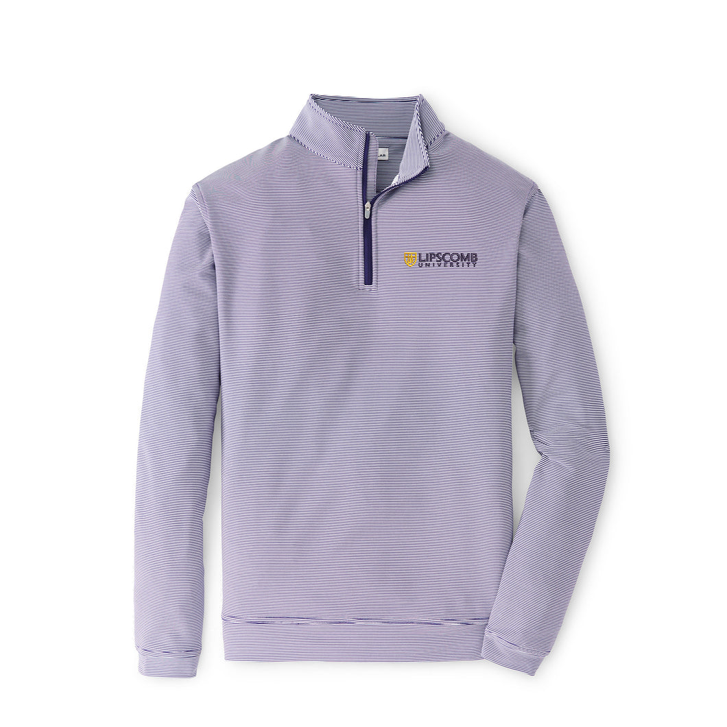 Perth Sugar Stripe Performance 1/4 Zip | Purple