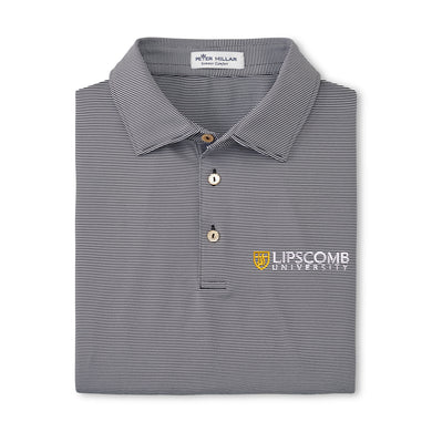 Jubilee Stripe Stretch Jersey Polo | Black