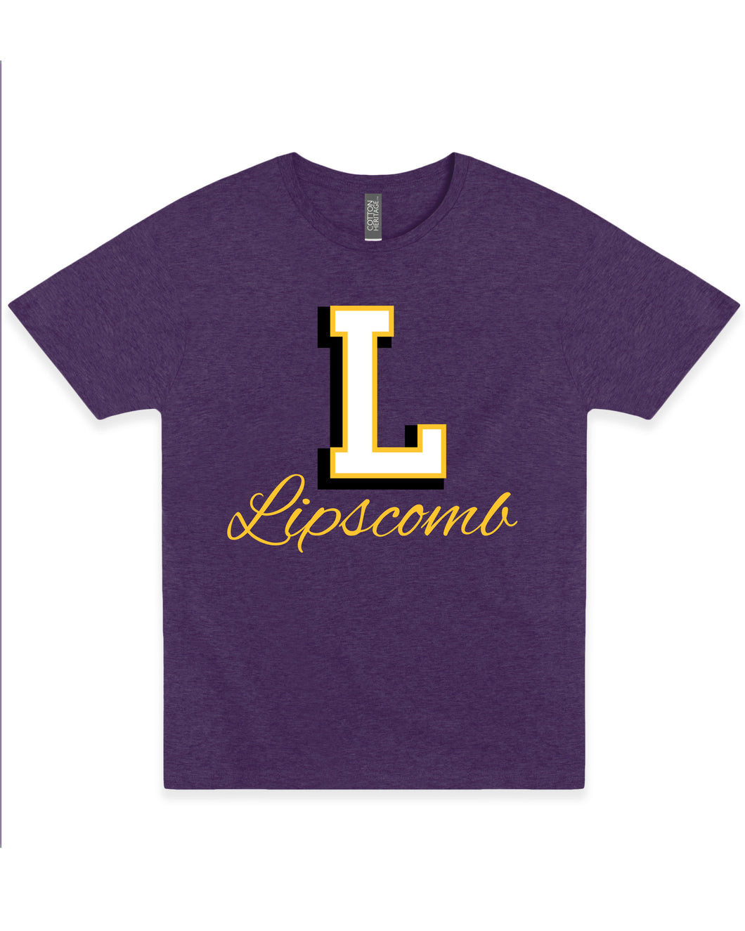 University Script Tee | Purple Heather