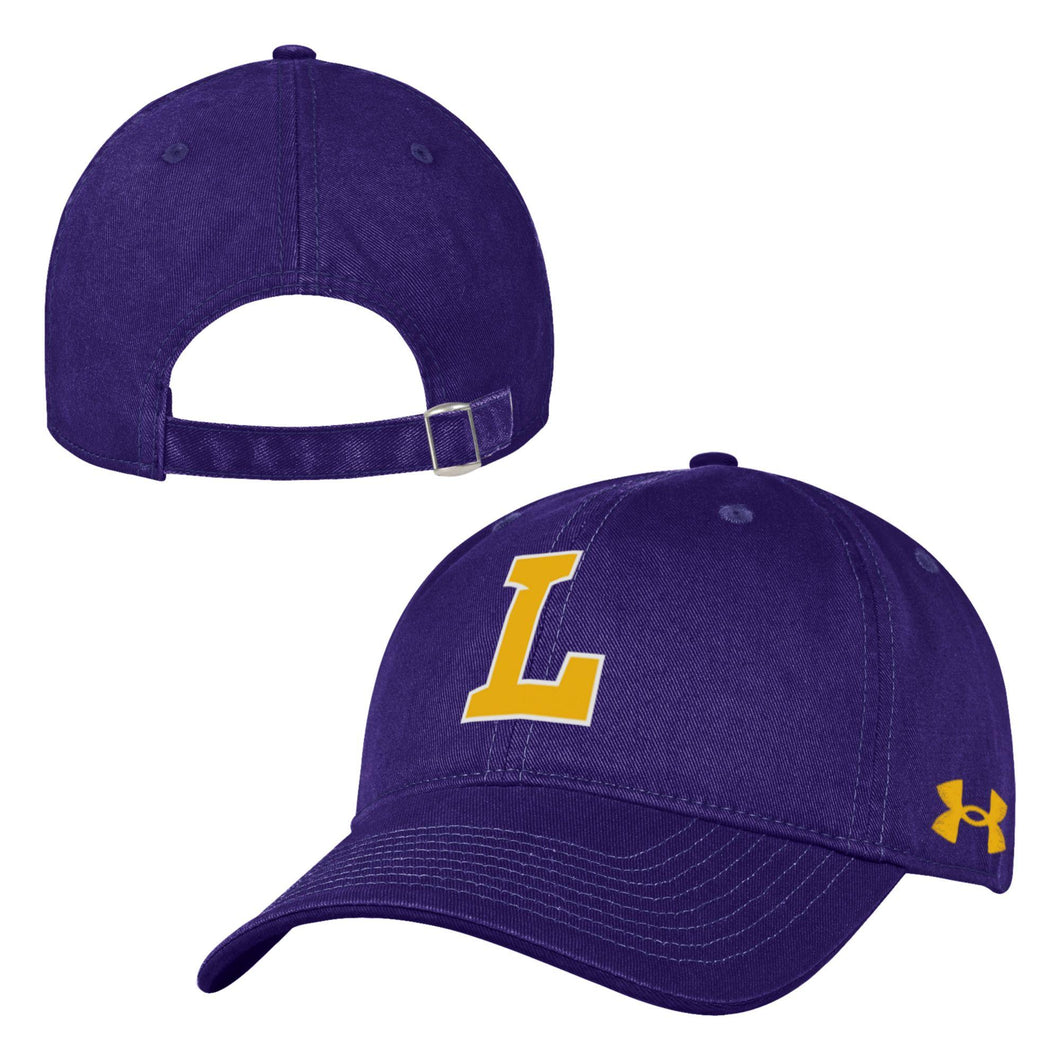 UA Garment Washed Cotton Adjustable Hat, Purple