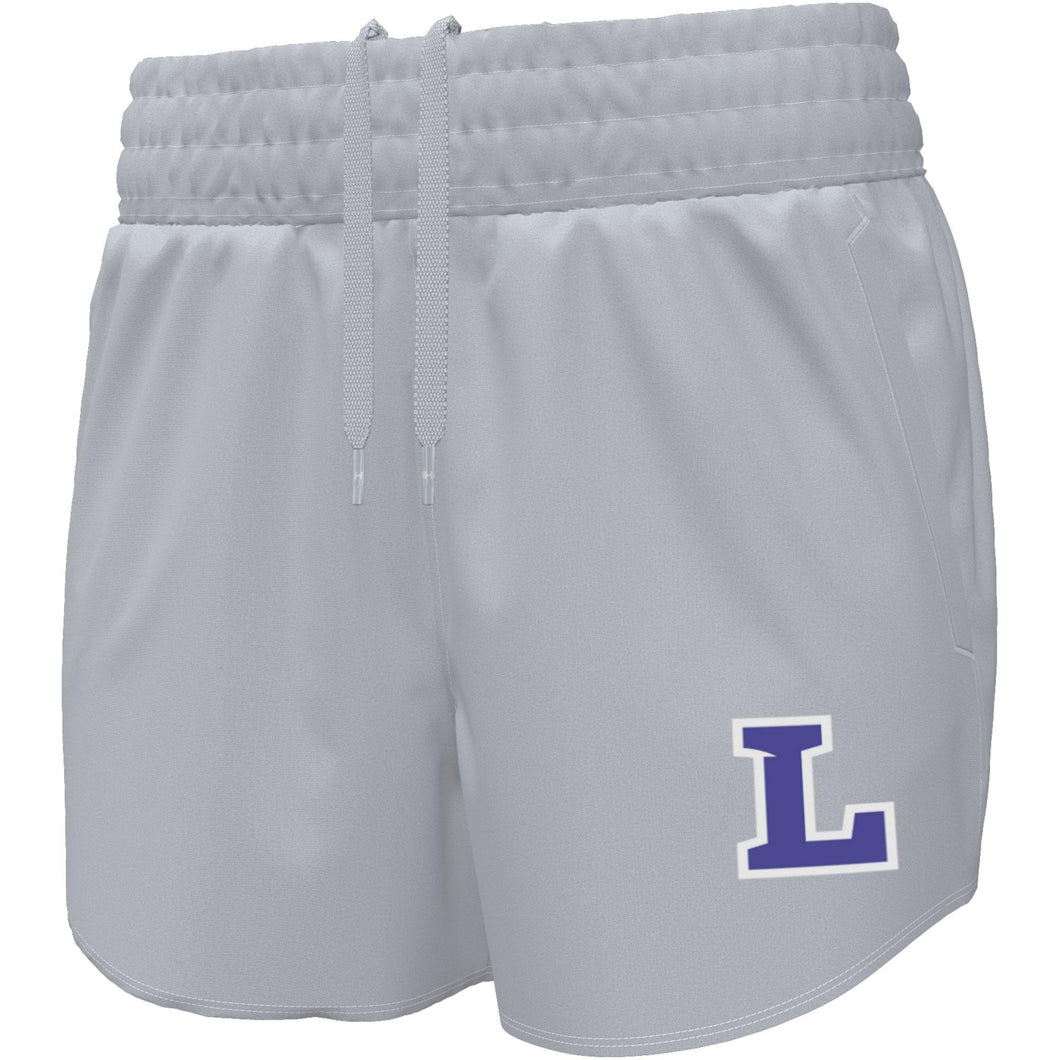 UA Ladies Flex Woven Short, Halo Grey