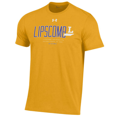 UA Performance Cotton Short Sleeve Tee, Steeltown Gold