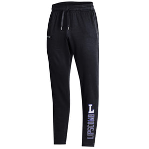 UA All Day Fleece Open Bottom Pant, Black