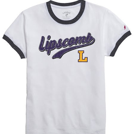 Ladies Intramural Ringer Tee | White