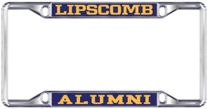 Mirror License Plate Frame Lipscomb University over Alumni