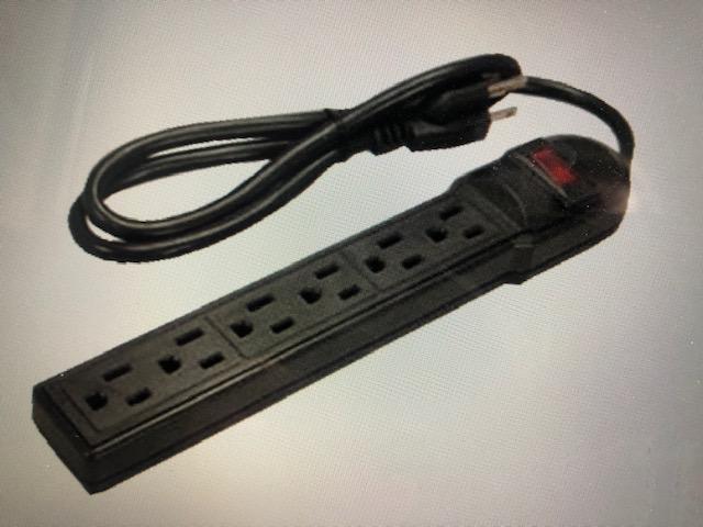 Onhand Surge Protector 6 Outlet | Black