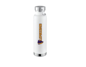 RFSJ 22 oz. Powder Coated Insulated Bottle, White with Bison