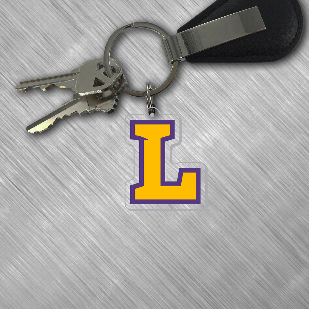 Acrylic Athletic Logo Keychain