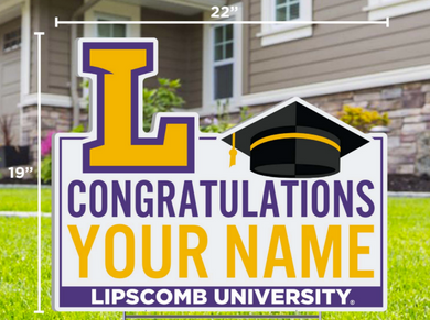 Custom Graduation Yard Sign, Congratulations Name