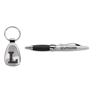 Key Chain & Pen Set by LXG, Silver (F22)