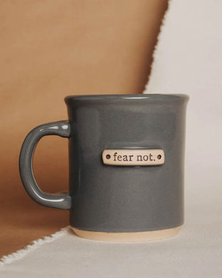 MudLove Ceramic Mug Tagged, Fear Not