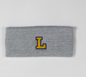 Knit Earband, Grey Marled