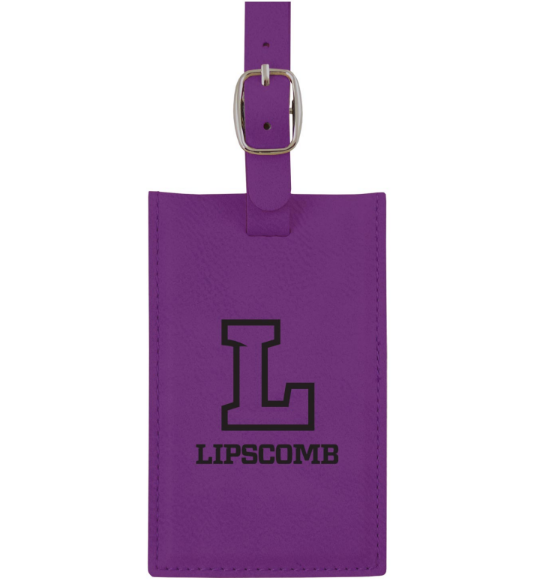Velour Luggage Tag by LXG, Purple (F22)