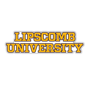 Lipscomb Stacked Decal - D6